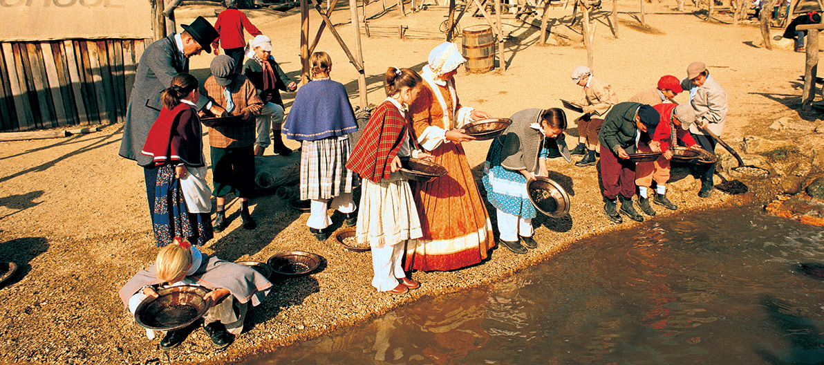 Gold Panning at Sovereign Hill
