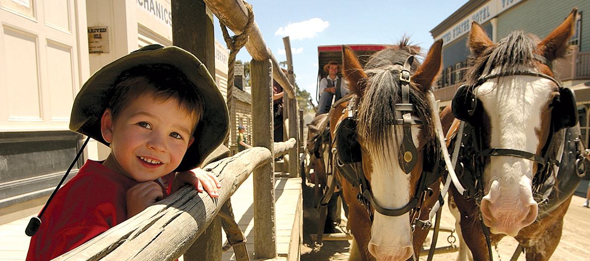 Sovereign Hill boy with horses